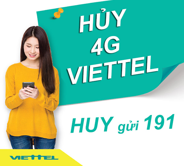 cach huy goi cuoc 4g viettel
