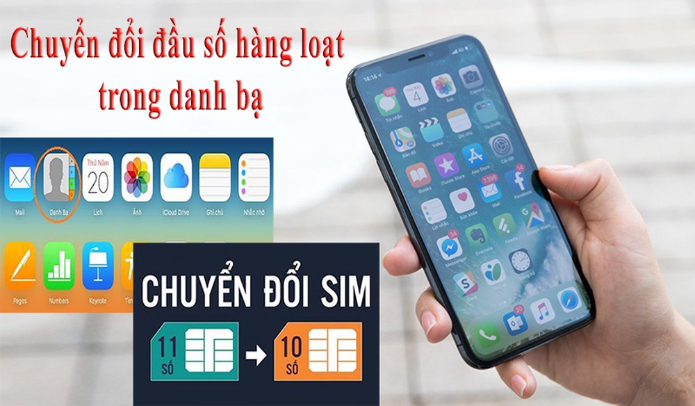 Cách chuyển danh bạ từ 11 số sang 10 số cho Iphone