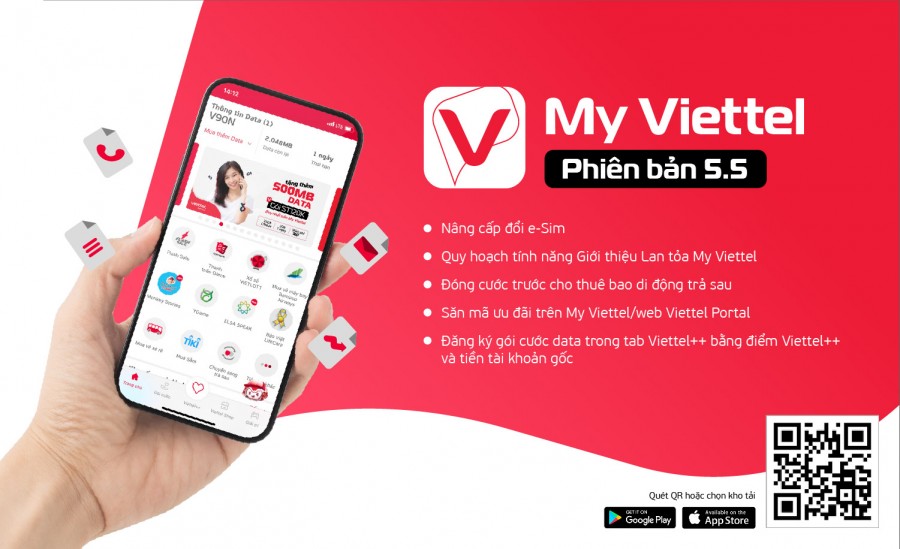 Trải nghiệm My Viettel 5.5 với tính năng mới siêu tiện ích cho người dùng trong mùa chống dịch!